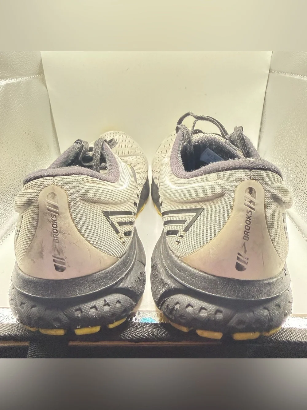 Brooks Ghost 13 Run Visible White Men Night Running Shoes 1103481D129